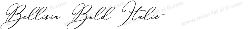 Bellisia Bold Italic字体转换